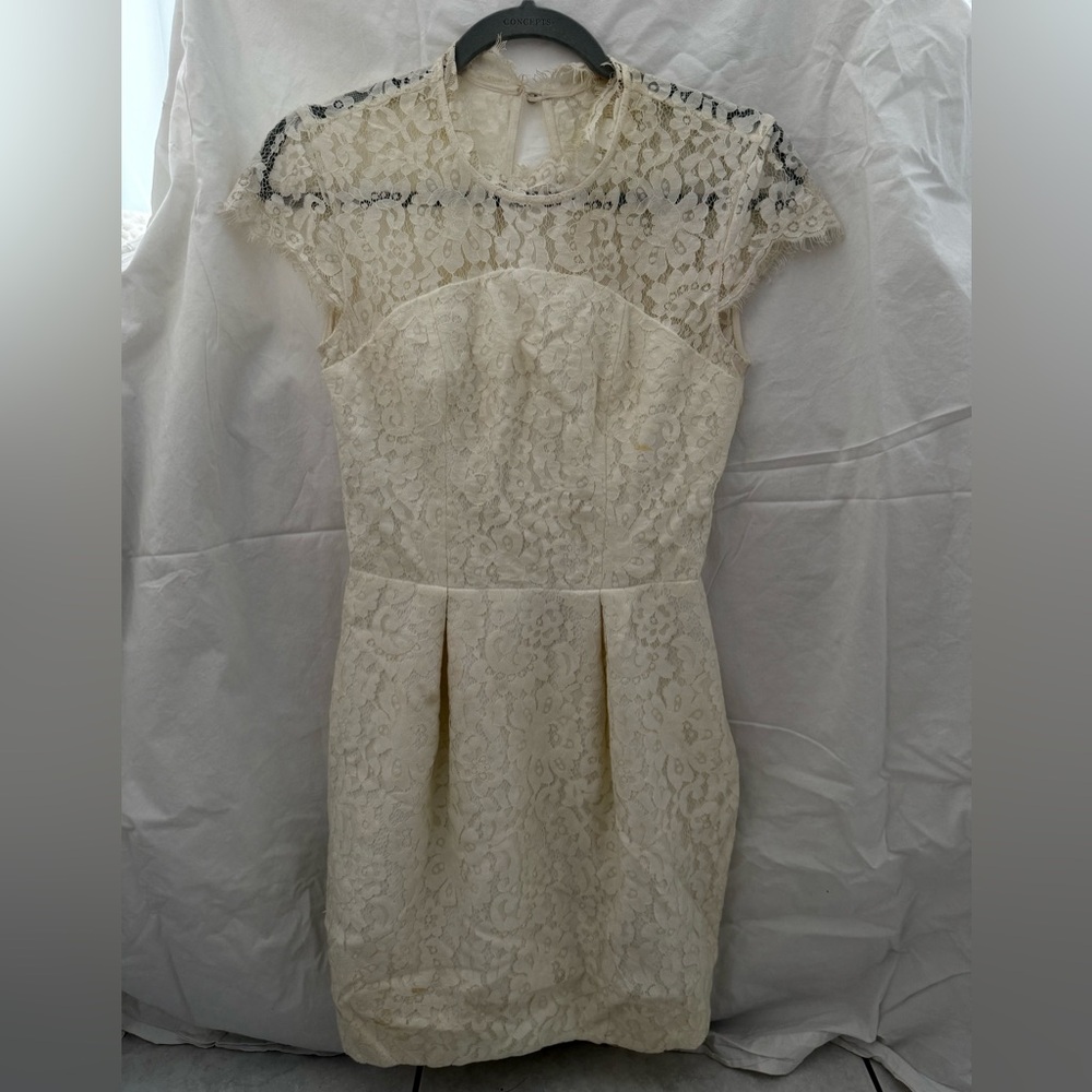 KEEPSAKE the Label Cream Satin Dress